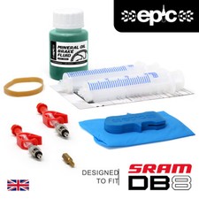 Kit de purga Epic SRAM DB8 y líquido de frenos de aceite mineral de 100 ml | Kit de servicio SRAM DB8