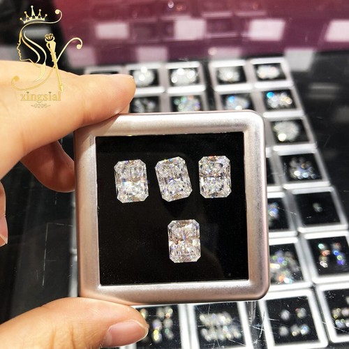 Brilliant Radiant Cut White D Color VVS1 Moissanite Loose Stone GRA Certificated - Picture 15 of 15