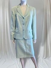 JOHN MEYER collection Women’s Mint Skirt Suit Size 14W - NWT 300$