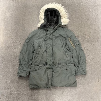 Vintage Military Extreme Cold Weather Type N-3B Mens Small Full