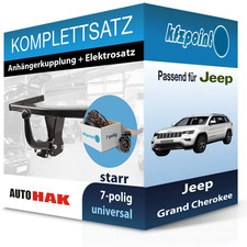 Für Jeep Grand Cherokee 13- AUTO HAK Anhängerkupplung starr + 7polig E-Satz AHK