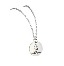 Cartoon Beagle Dog Friends Pendant Charm Round Necklace Cute simulated Jewelry