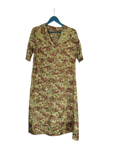Women AllSaints Dress Khaki Silk XL