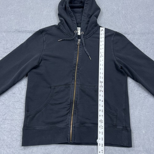 American Giant Hoodie Mens Medium Washed Out Black Full Zip Heavyweight USA Made - Picture 8 of 11