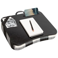 Designer Lap Desk with Phone Holder and Device Ledge - Buffalo Check - Fits u...