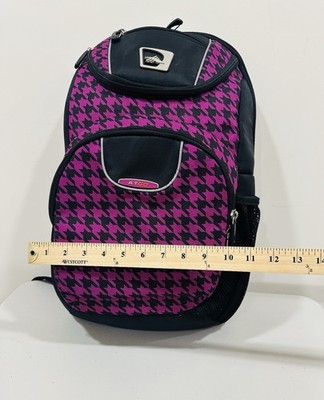 High Sierra Backpack – Pink & Black Houndstooth Pattern  display picture 1