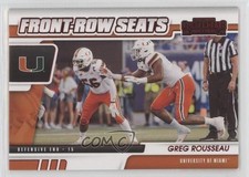 2021 Panini Contenders Draft Picks Front Row Seats Red Greg Rousseau #34 d0l