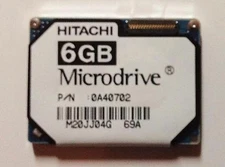 Hitachi 6 GB GST MicroDrive 3K8 HMS361006M5CE00 3600 RPM IDE ATA33/ATA-4 0A40702