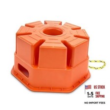 6" H Trailer Jack Block with Handle, RV Stabilizer Blocks for Any Tongue