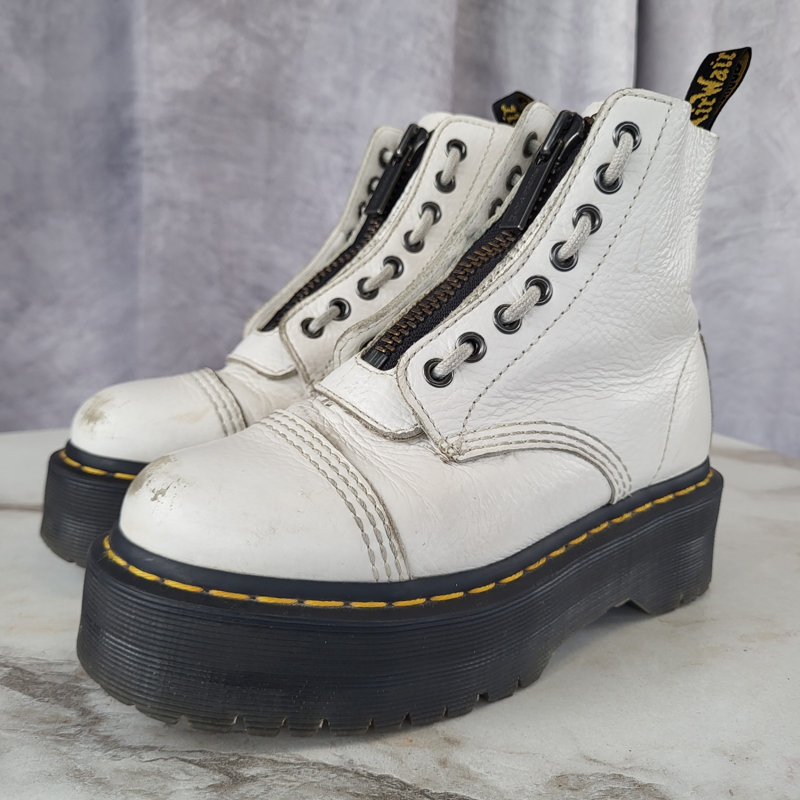 Dr. Martens Sinclair Cap Toe Zip Platform Boots W… - image 5
