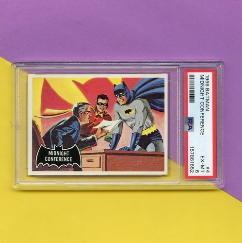 1966 Topps Batman Black Bat #4 Midnight Conference