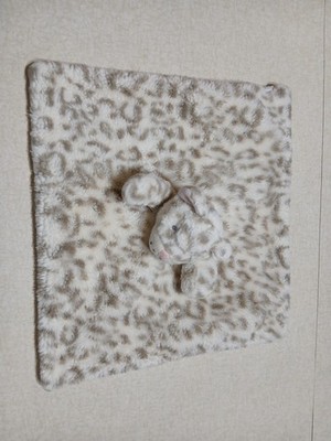 Mud Pie Baby Lovey Leopard Beige Pink Cat