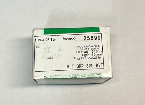 15 -Auveco 25699  VW Multi-Grip Specialty Rivet - 1/4" Dia., Alum/Steel