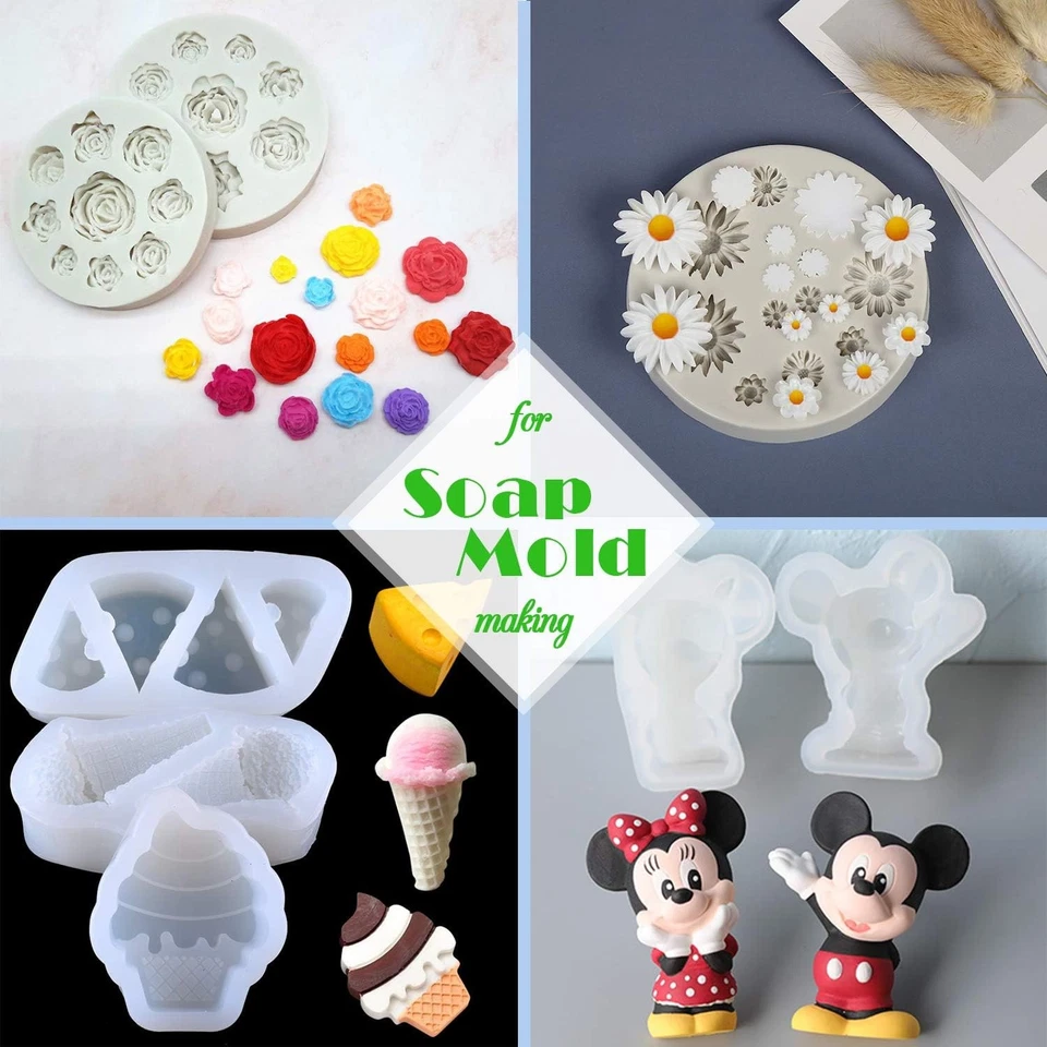 Gomma Di Silicone Liquido - 240Ml per Fabbricazione Di Stampi Stampi in Resina - Immagine 4 di 4