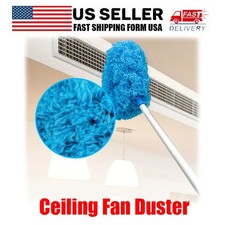 Microfiber Duster Cleaning Brush Dust Cleaner Bendable Handle Soft Ceiling Fan