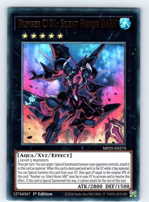 Number C101: Silent Honor DARK Ultra Rare 1st Edition MP25-EN275 NM