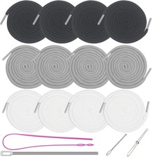 12PCS 66 XL Drawstring Replacement Cords with 4 Threaders for Hoodies Pants
