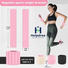 1 Pari Magnetic Ankle/Wrist Weights Set for Strength Training  Fitness
