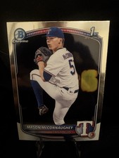 Topps Bowman Draft Chrome Rookie Mason McConnaughey BDC-117 Rangers