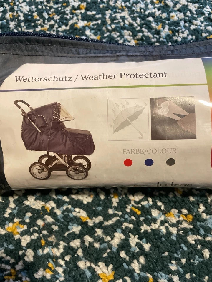Teutonia Pushchair Weather Cover Rain Cover NEW - Image 2 of 4
