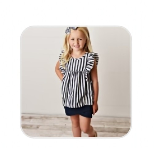 Oopsie Daisy Girl's Black White Short Set Size 14 NWT Summer Vacation Beach - Picture 3 of 6