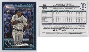 2024 Topps Series 1 Team Color Border Dominic Canzone #195 Rookie RC