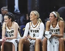 Reprint INDIANA FEVER CAITLIN CLARK SOPHIE CUNNINGHAM LEXIE HULL 8.5X11 PH Alt A