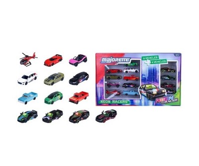 Majorette 8504106001 - Neon Racer 9+4 Giftpack - Neu