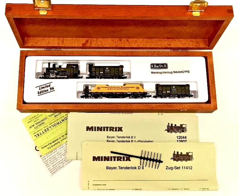 MINITRIX Nr. 11412 Zugset "Werksgüterzug" der K.Bay.Sts.B.  (N130)