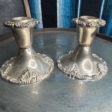 VTG Godinger Grand Baroque Candle Stick Holders- Set of 2