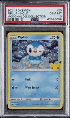2021 POKEMON MCDONALD'S COLL #20 PIPLUP-HOLO PSA 10 | eBay