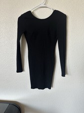 Fashion Nova Women's Long Sleeve V-Neck Evening Cocktail Dress Size L