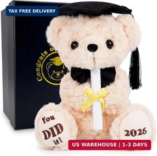2026 Graduation Bear with Gift Box, 8 Inch Plush Teddy Bear for Kindergarten  P