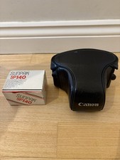 Sunpak SP140 Auto 140 Electronic Flash – Boxed w/ Manual & Canon Case – Vintage