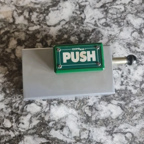 Cooperbolt 101 Standard Push Emergency Bolt/Doorstop with Lock & Key