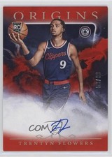 2024-25 Panini Origins Rookie Auto Red /99 Trentyn Flowers #RA-TFC Auto 0m89