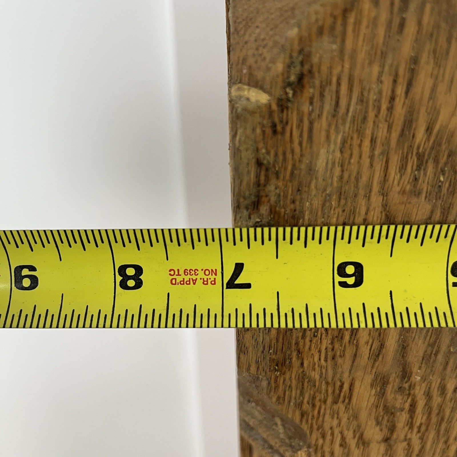 Ornate Solid Oak Newel Post 61" x 7" for Restoration