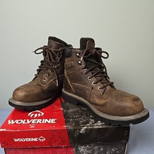 Wolverine Floorhand 6" Steel Toe Boot Mens US 9 M W10633 Brown Leather Work