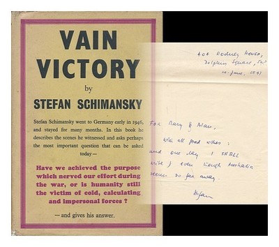 SCHIMANSKY, STEFAN Eitler Sieg / von Stefan Schimanski 1946 Erstausgabe Hardco
