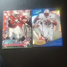 Fleer Ultra Leaf Ron Dayne ROOKIEs New York Giants NFL 2 Card Lot