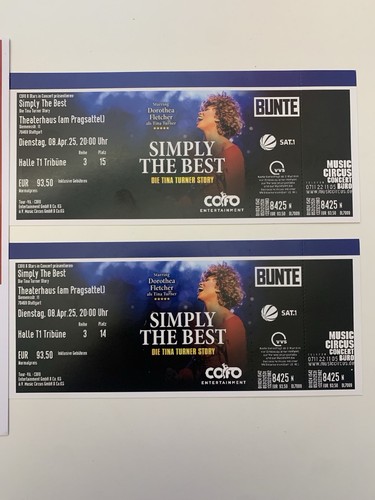 Tina Turner Story, 2 Konzertkarten, Stuttgart, 08.04.25 - Bild 1 von 1