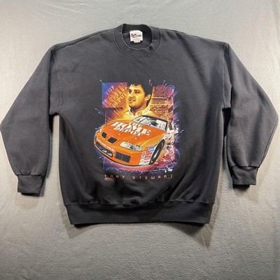 Vintage Tony Stewart NASCAR Sweatshirt Mens 2XL Home Depot Racing 2000s Car