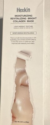 Hexkin Collagen Face Mask Moisturizing Revitalizing Brightening 2.82 oz