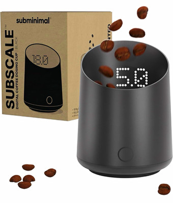 subminimal Subscale Digital Coffee Dosing Cup Scale Hidden LED USB-C IPX4 120ml