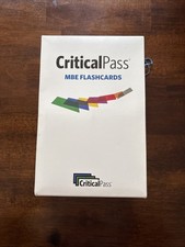 CriticalPass MBE Flashcards Law Exam Prep Eng...