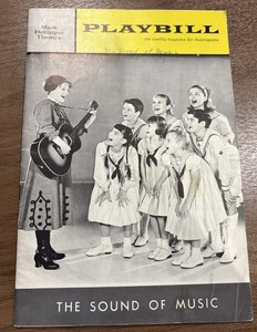 1960 SOUND of MUSIC- PLAYBILL! Mary MARTIN! Original Cast!