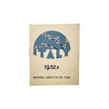 Italy 1932 Principal Events of the Year Booklet National Tourist Board Railroad