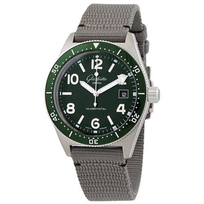 Glashutte Original SeaQ Automatic Green Dial Men's Watch 1-39-11-13-83-34