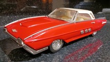 Vintage Tin Plate Friction Drive Model MF333 Ford Thunderbird. Playworn but Nice
