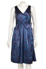 Marc by Marc Jacobs Dress sz 2 in Teal / Purple Zebra Print Cotton Sateen